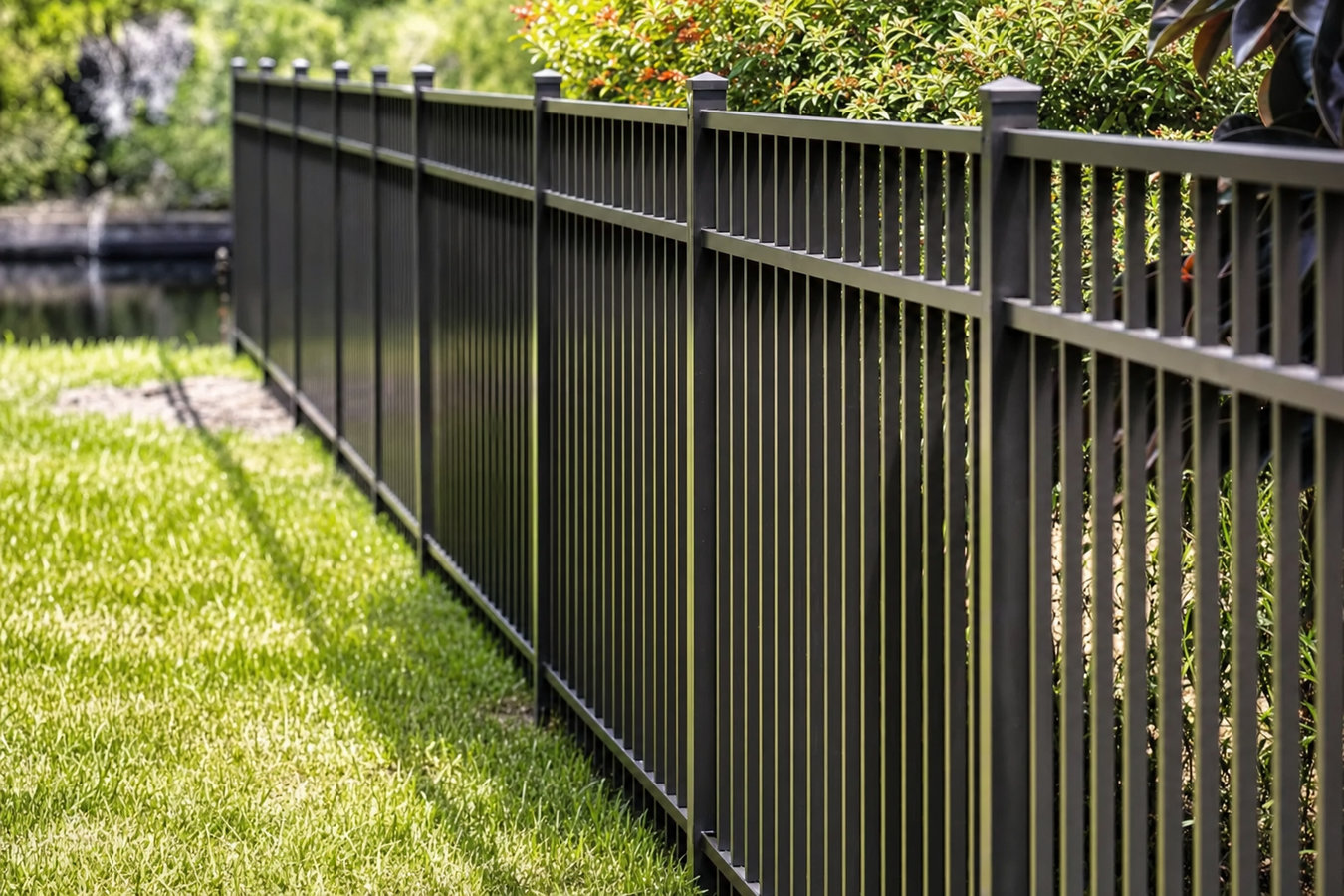 Aluminum fence installation
