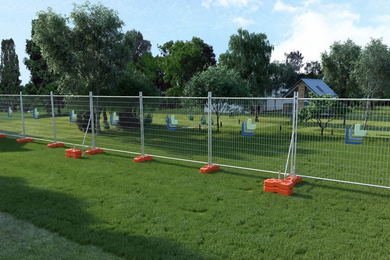Security fence installation